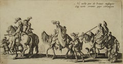 Antique Jacques Callot ( 1592-1635 ) - Travelling Gypsies - Etching France