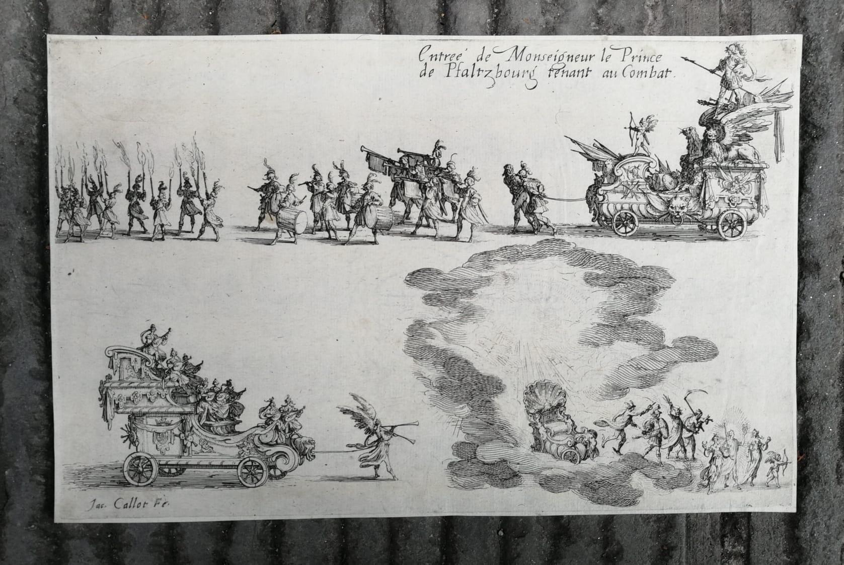 Jacques Callot, Entry of the Prince of Pfaltzbourg, Nancy Court Spectacle, 1627 For Sale 5