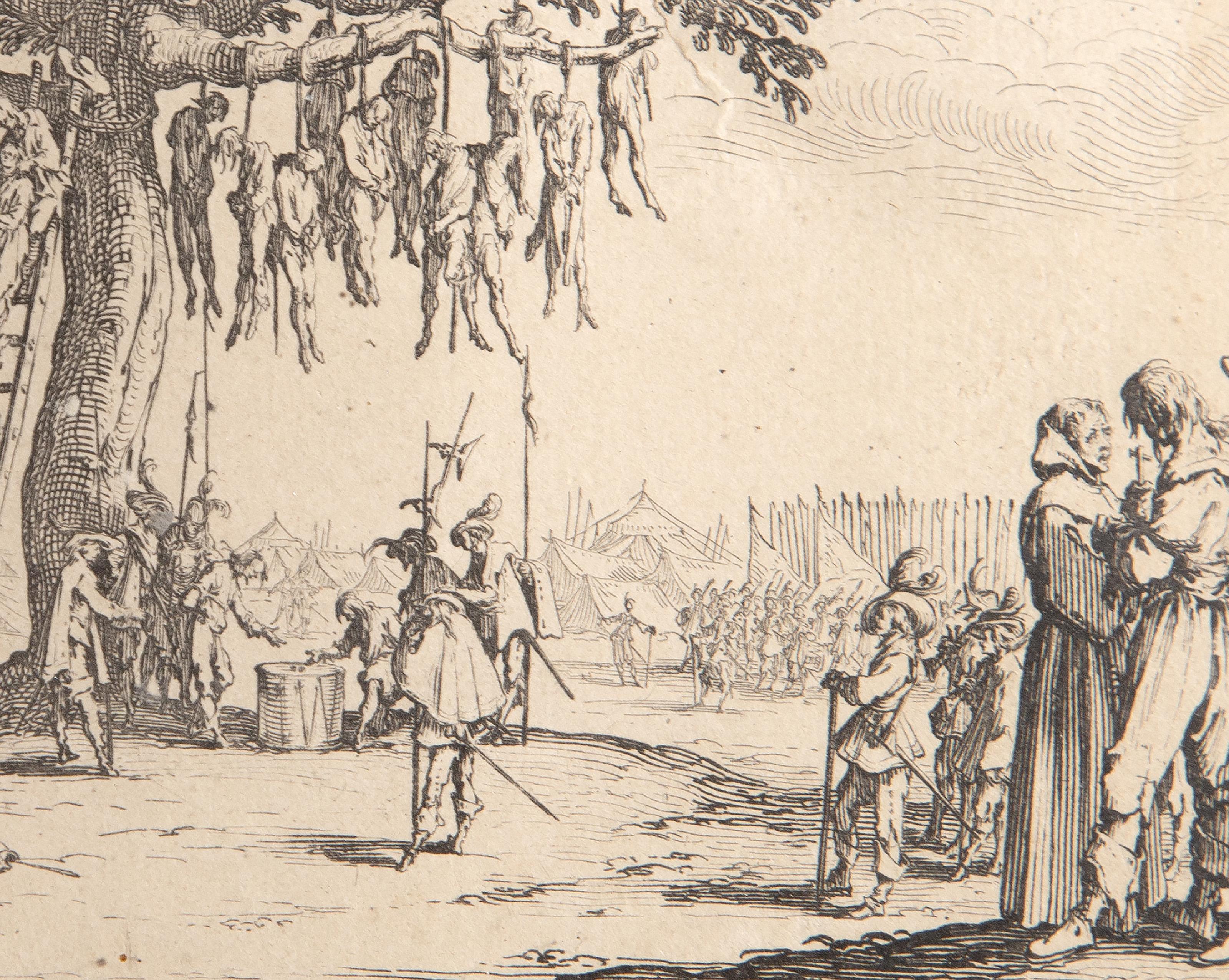Les Grandes Misères de la Guerre, Gravure des Maîtres anciens par Jacques Callot en vente 3