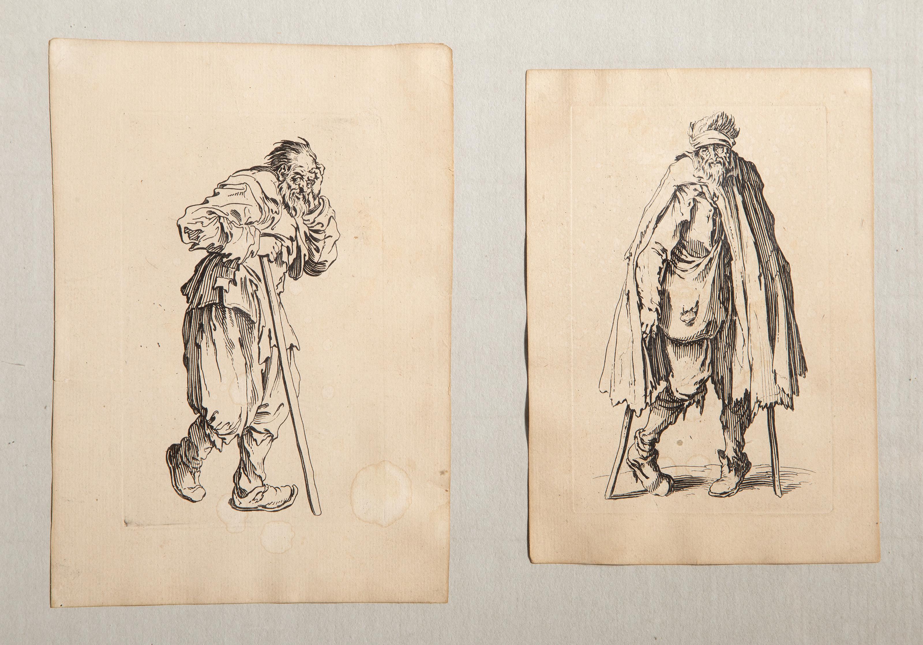 Les Gueux, Baroque Etching by Jacques Callot For Sale 1