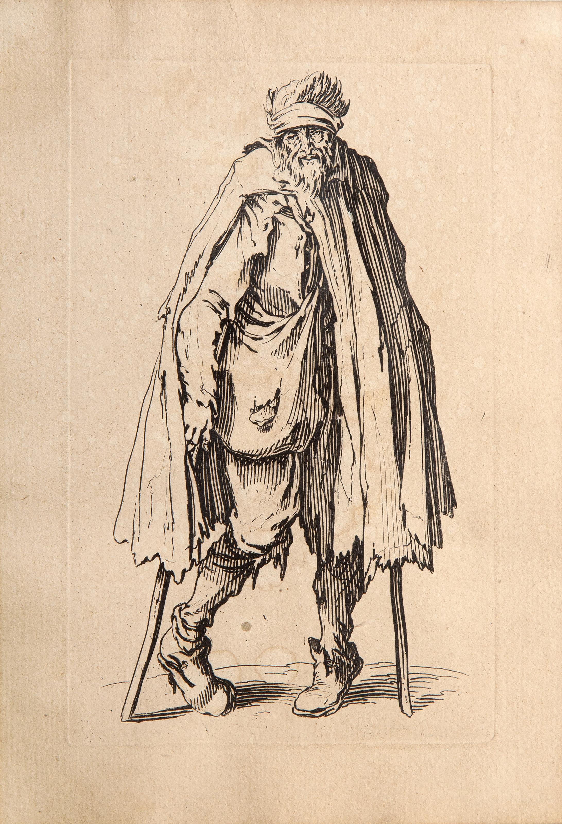 Les Gueux, Baroque Etching by Jacques Callot For Sale 3