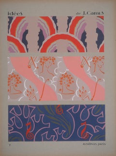 Art Deco : The Vine Woman with her Arrows, 1933 - Original Lithograph