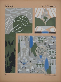 La città grigia, 1933 - Litografia originale
