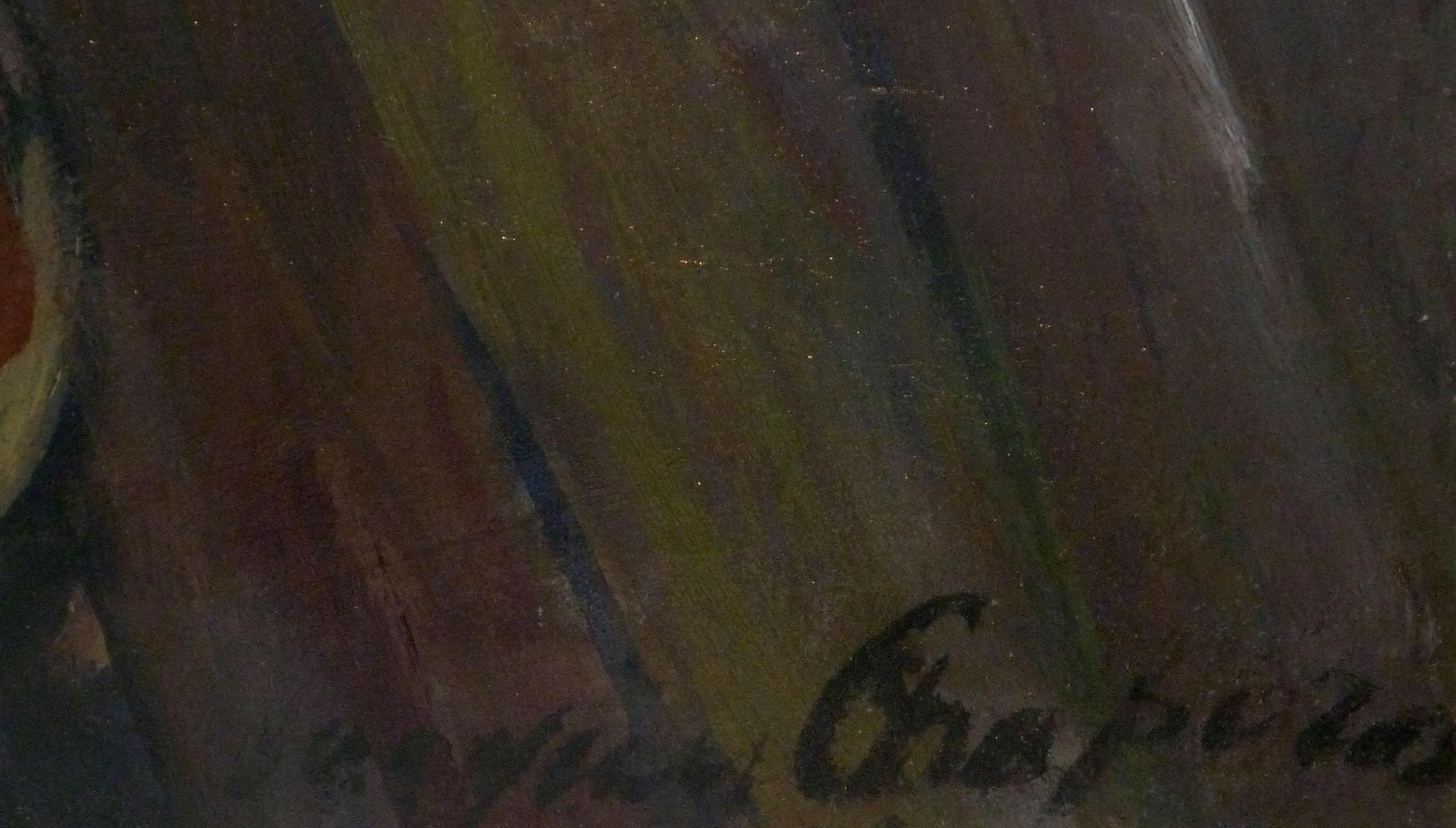 Vaso di fiori / Donna allo specchio - Painting di Jacques Chapiro