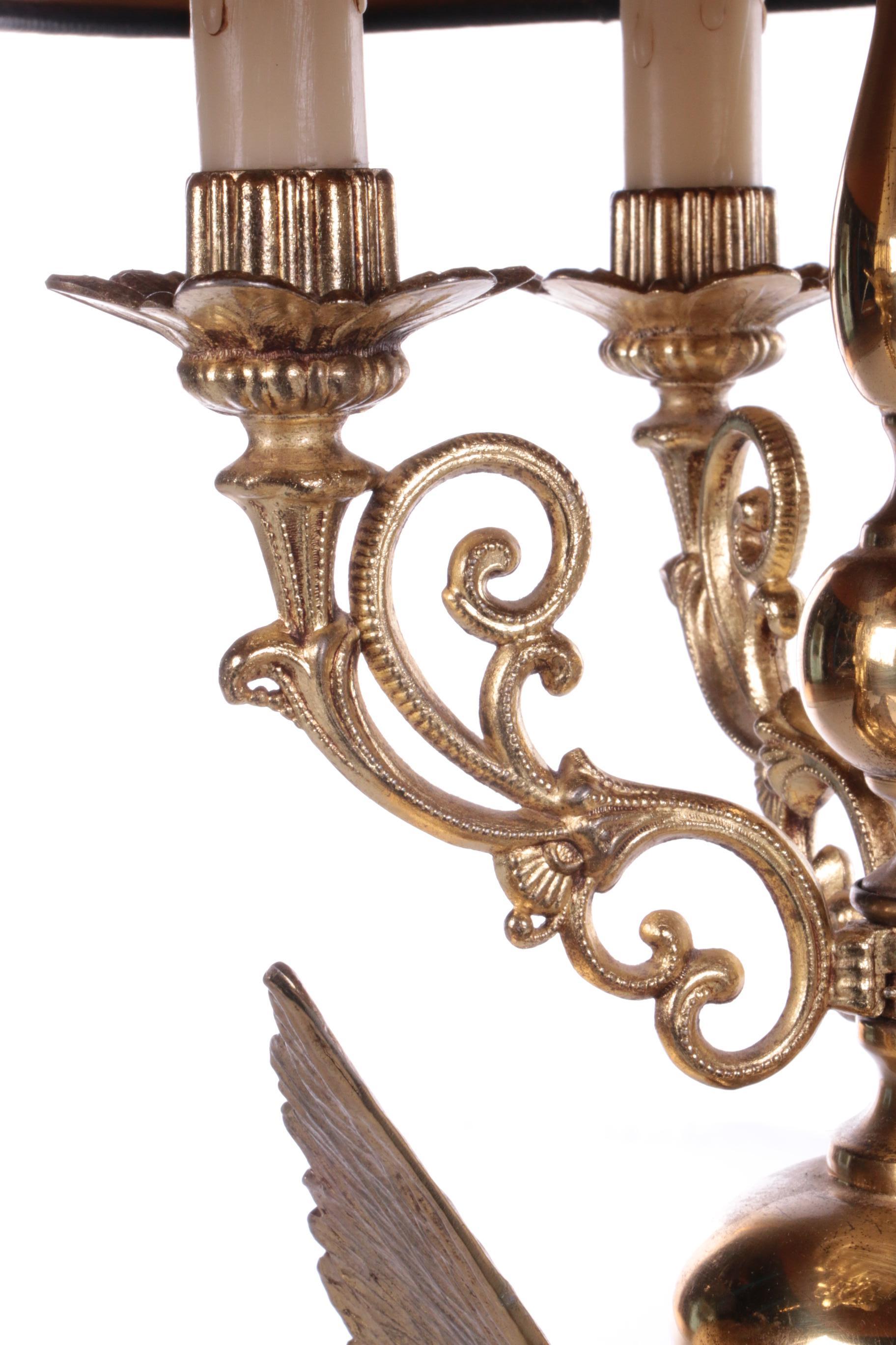 Jacques Charles for Maison Charles, Eagle Guilded Table Lamp by Maison Charles 6