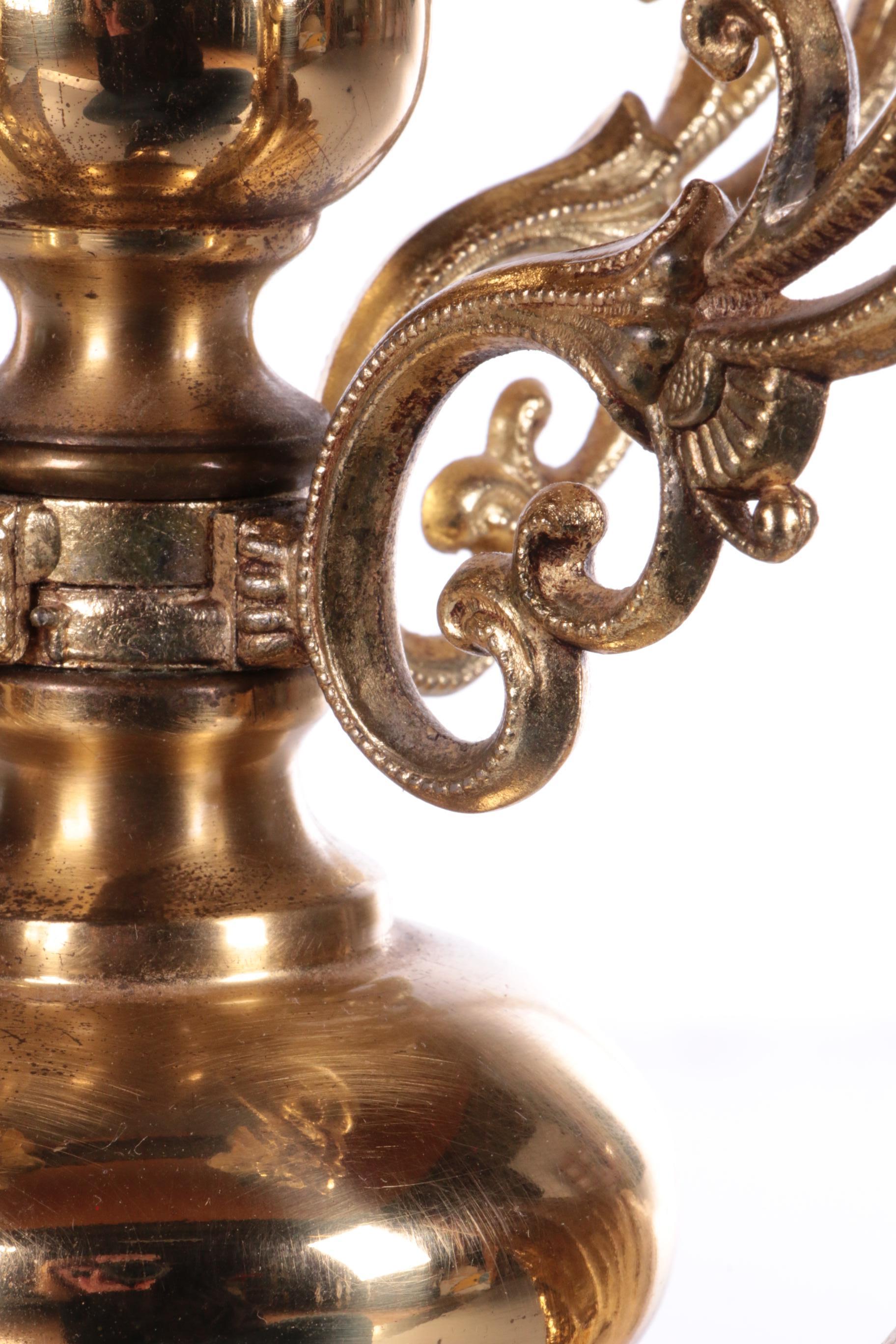 Jacques Charles for Maison Charles, Eagle Guilded Table Lamp by Maison Charles 7