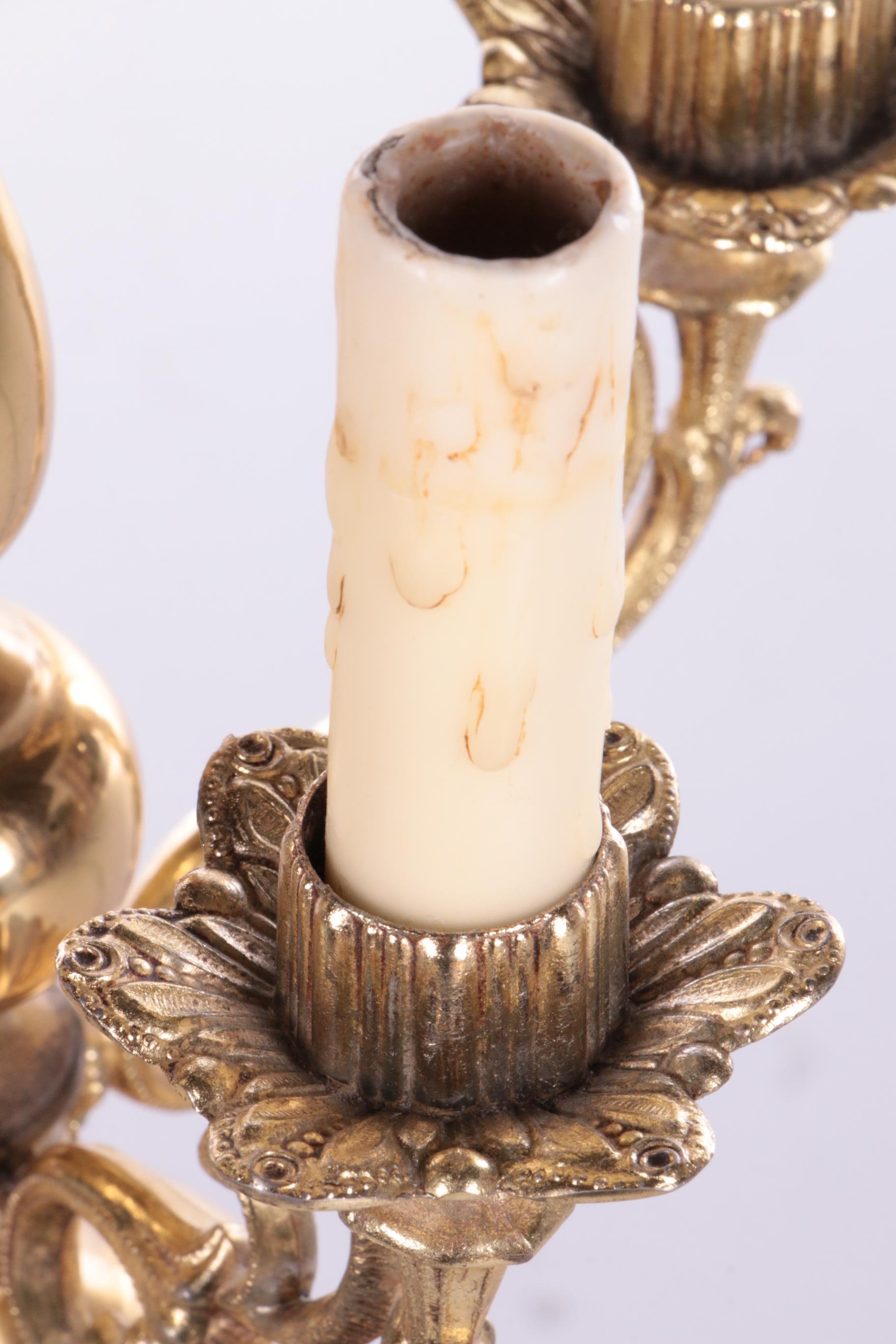 Jacques Charles for Maison Charles, Eagle Guilded Table Lamp by Maison Charles 9