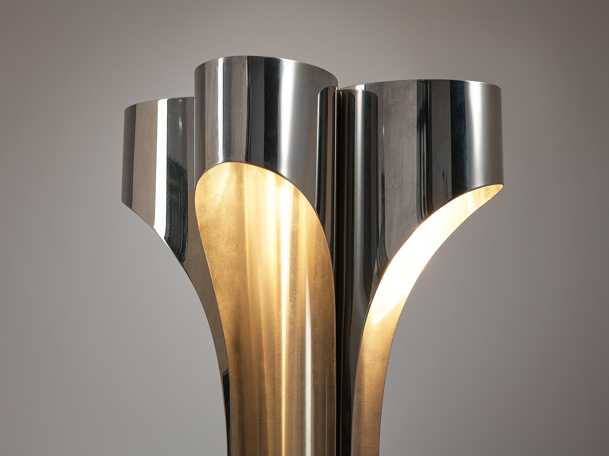 Post-Modern Jacques Charles for Maison Charles Table Lamp in Chrome