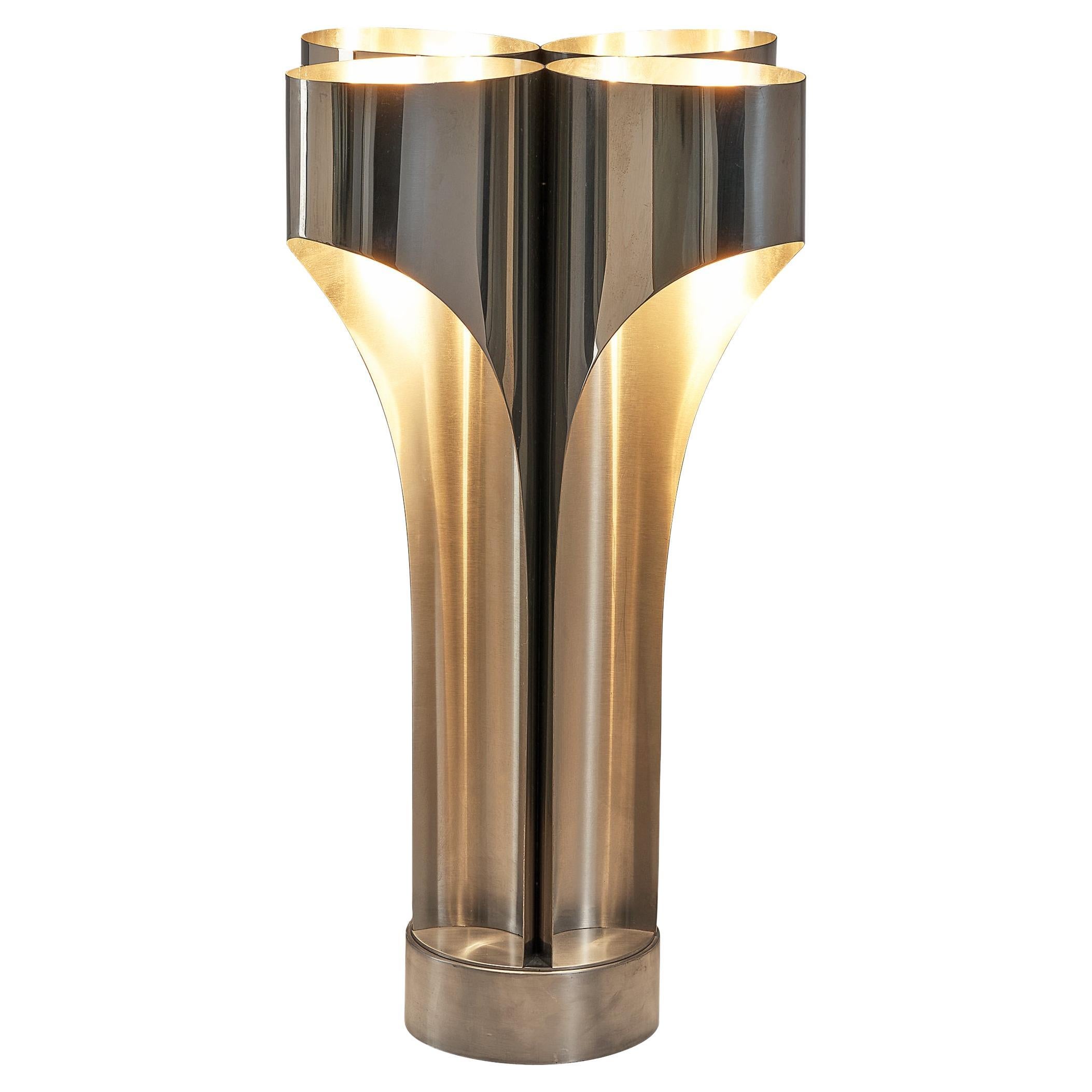 Jacques Charles for Maison Charles Table Lamp in Chrome