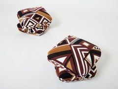 Pair of Jacques Charpentier for Maison Jansen Ottomans in New Upholstery