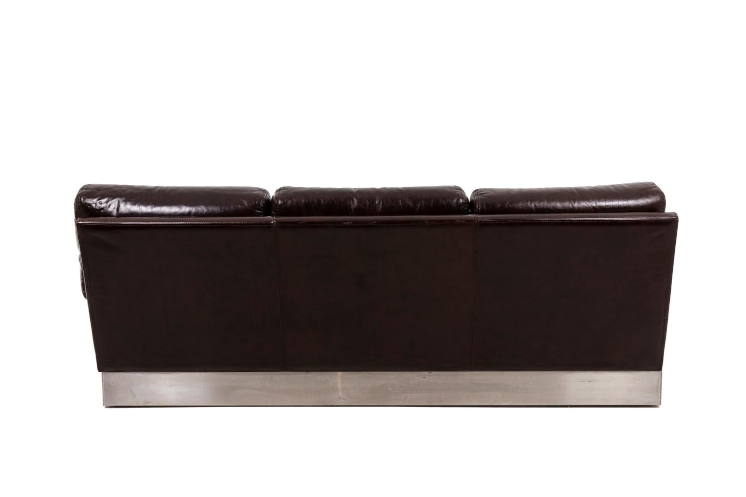 Jacques Charpentier, Sofa in leather 
