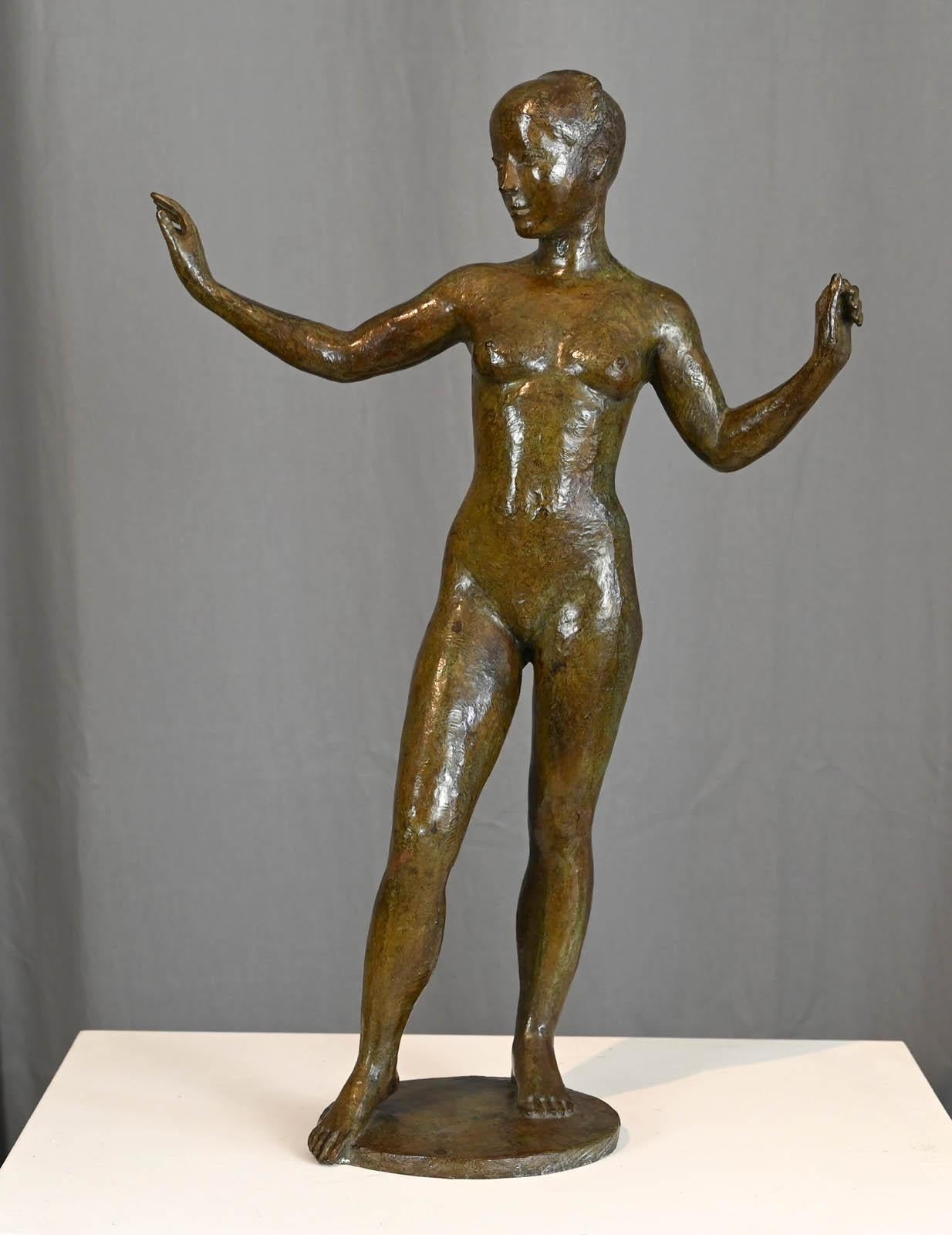 Jacques COQUILLAY Nude Sculpture – Marie