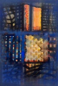 Expressionniste français - Peinture abstraite originale - Artiste - Provenance de l'atelier