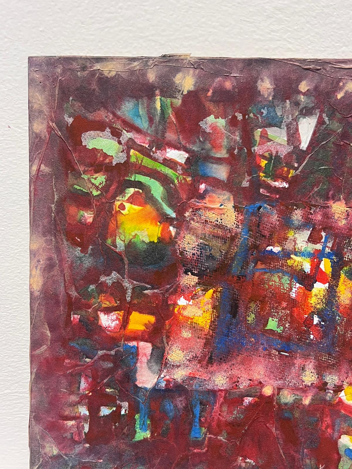 Composition expressionniste abstraite
par Jacques COULAIS (1955-2011)
peinture à l'huile sur carton
sans cadre : 9.75 x 9.75 pouces
état : excellent
provenance : tous les tableaux de cet artiste que nous avons en vente proviennent du Studio de
