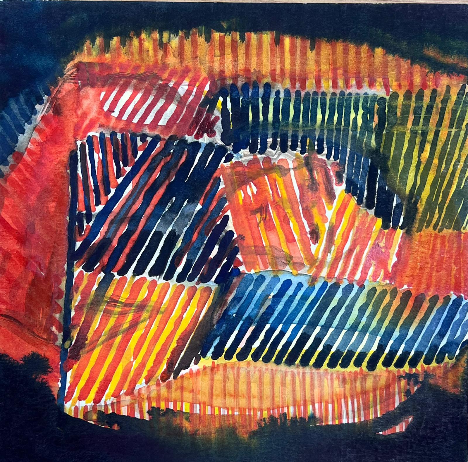 Pittura originale astratta espressionista francese - Painting di Jacques Coulais (1955-2011)