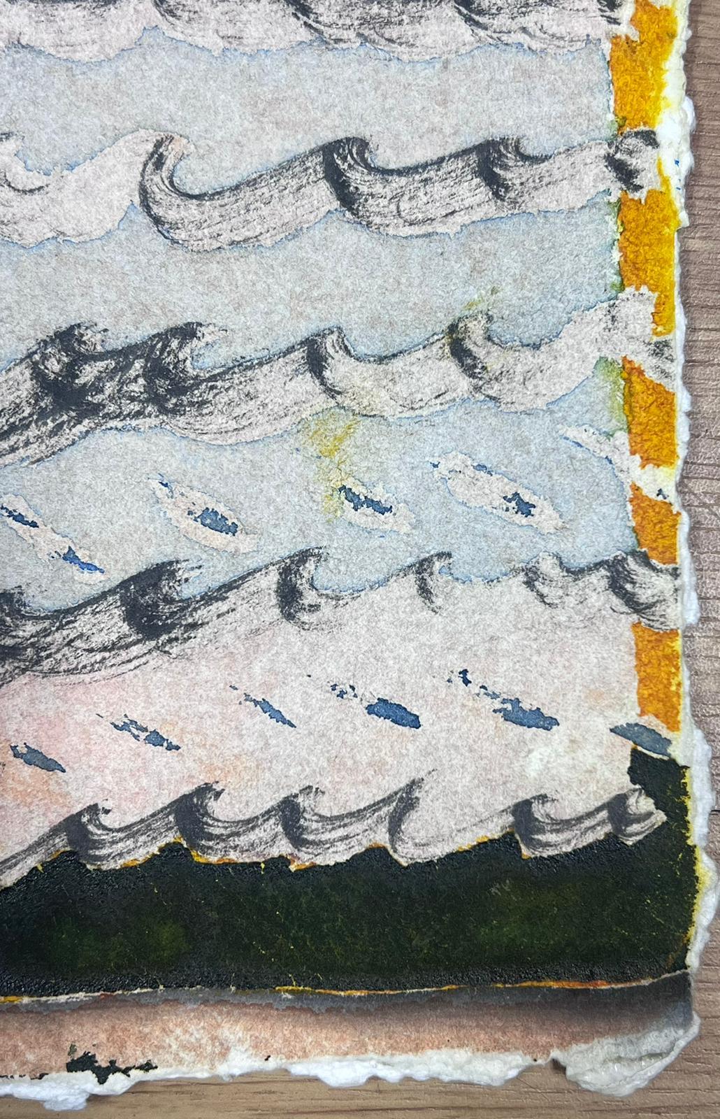 Abstraktes Originalgemälde des französischen Expressionismus (Abstrakter Expressionismus), Painting, von Jacques Coulais (1955-2011)