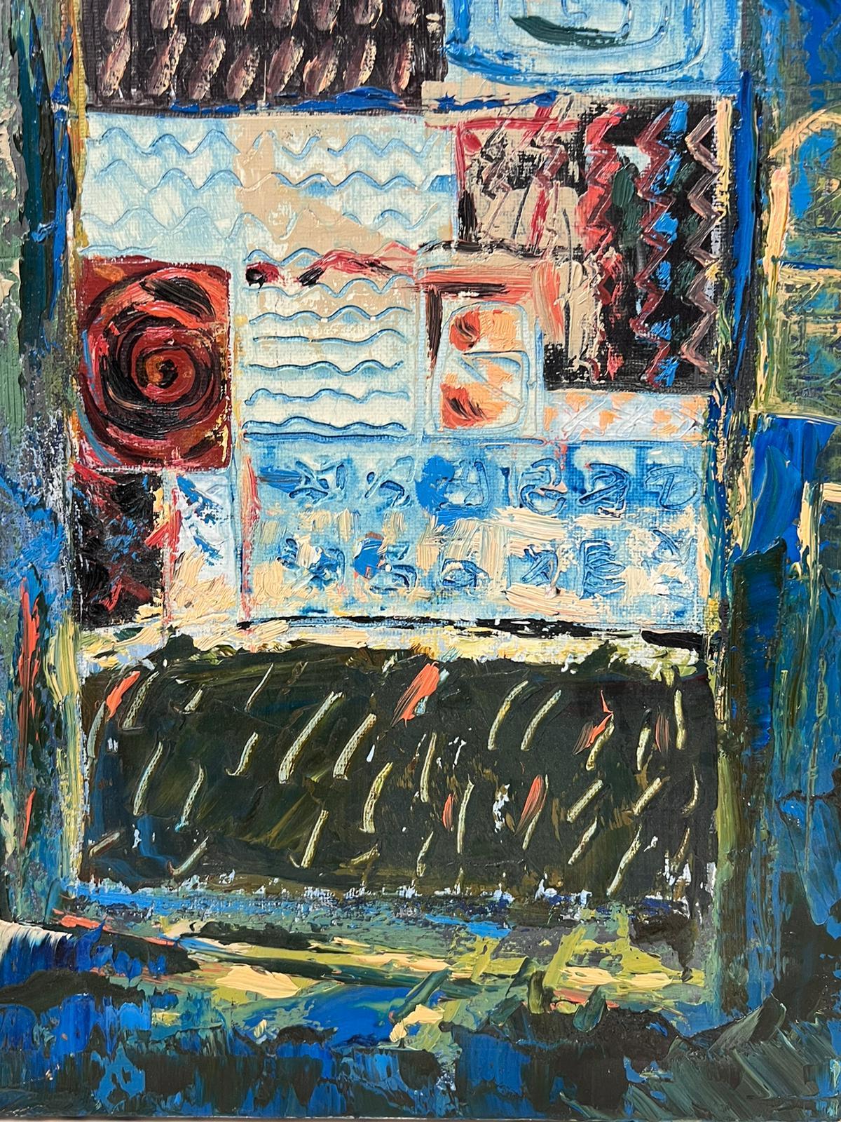 French Expressionist Blue Abstract Original Painting Artists Studio Provenance  For Sale 2
