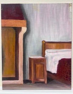 French Expressionist Interior Original Painting Artists Studio Provenance