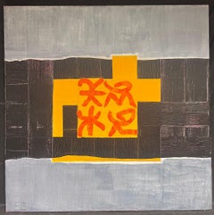 Huge French Expressionist Abstract Large Original Painting