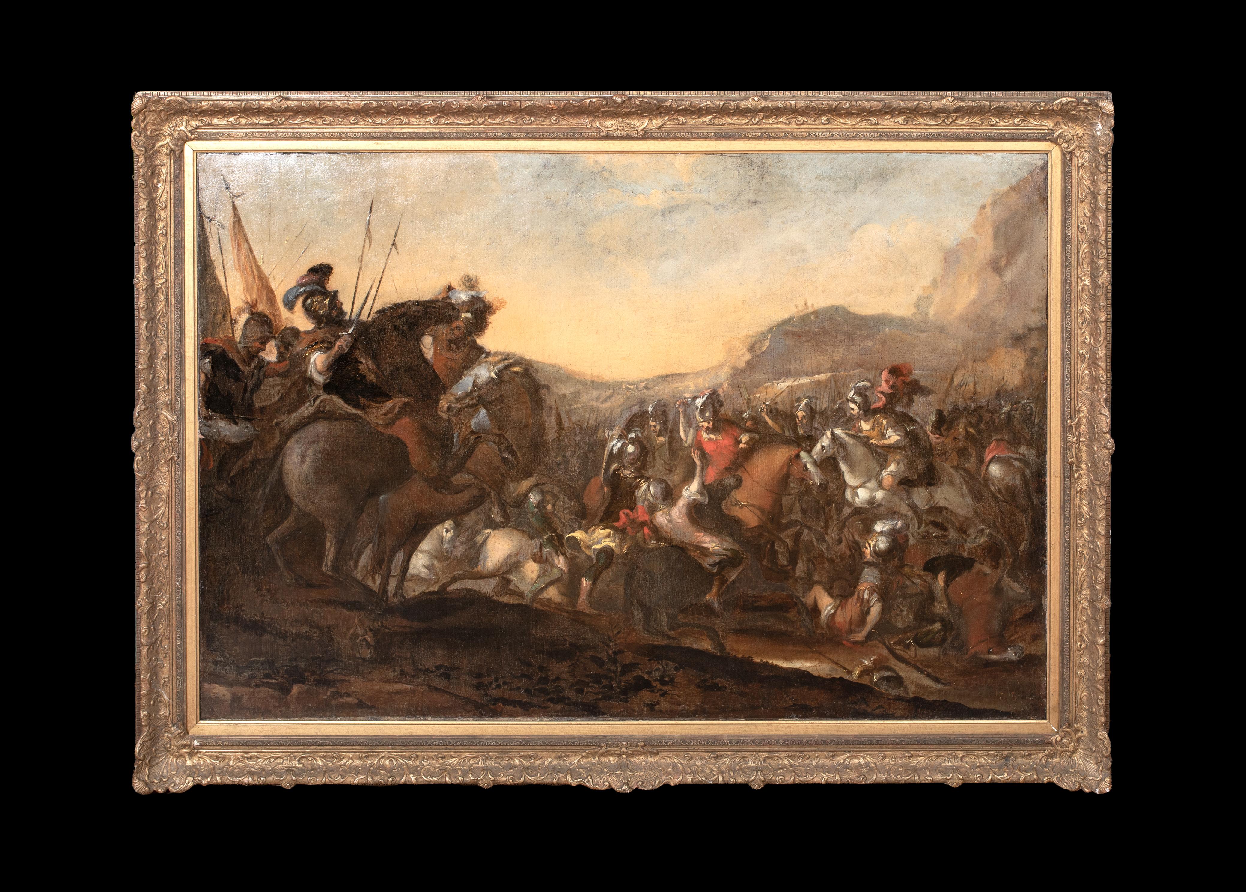 Batalla de Marignano, siglo XVII - Guerras medievales italianas - Rey Francisco I - Painting de Jacques Courtois