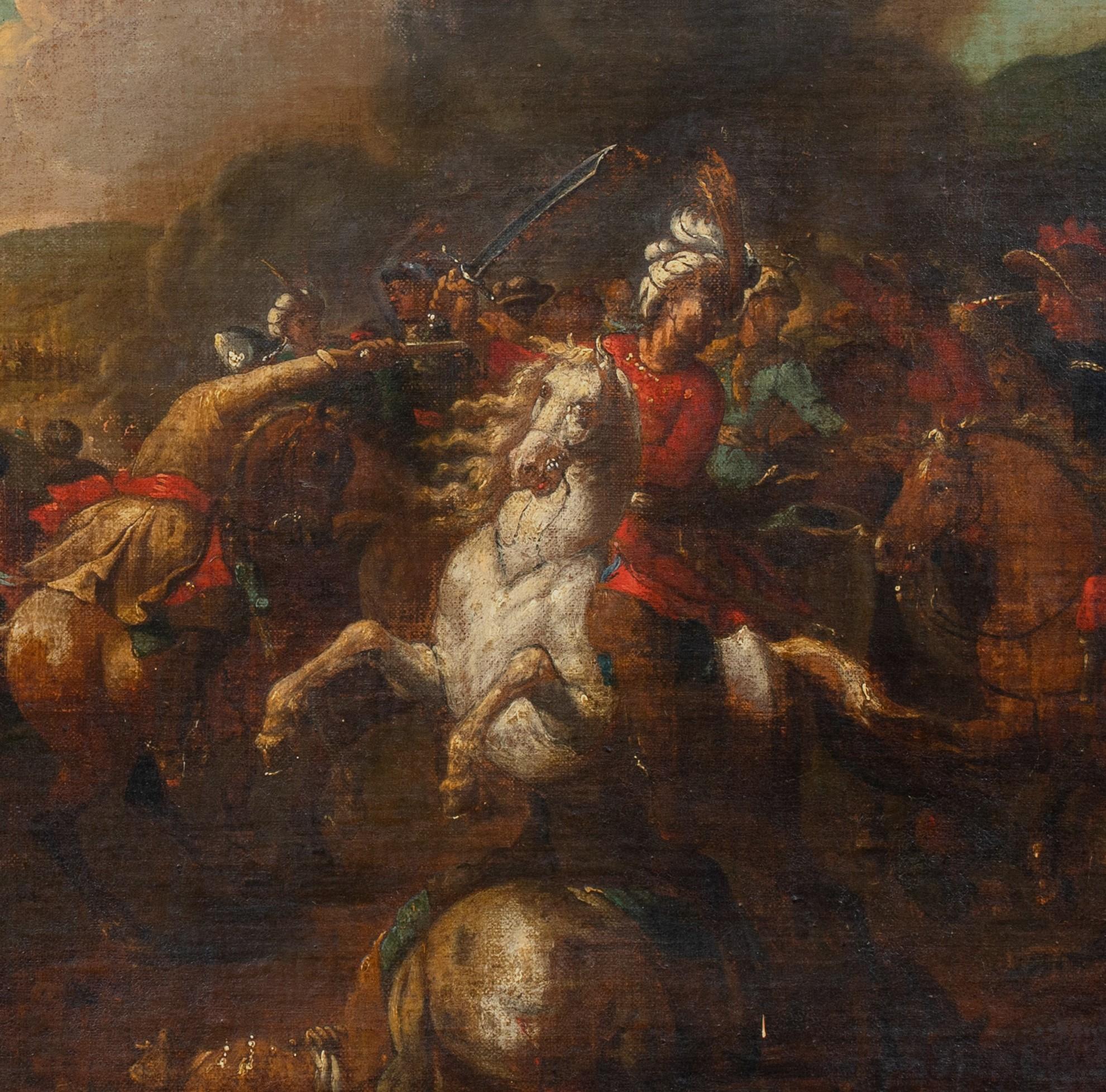 Battaglia di cavalleria Turchi Flagellazione di Cristo, XVII secolo  Scuola di italiano 2