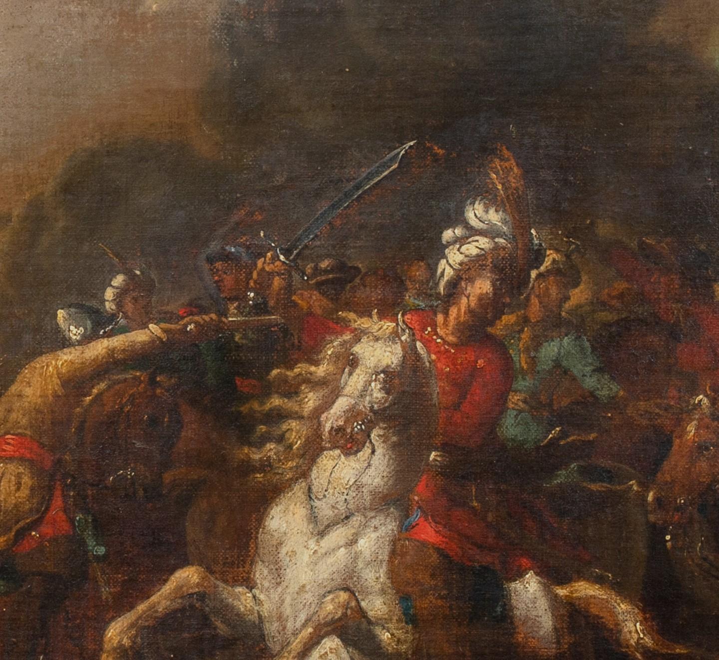 Battaglia di cavalleria Turchi Flagellazione di Cristo, XVII secolo  Scuola di italiano 3