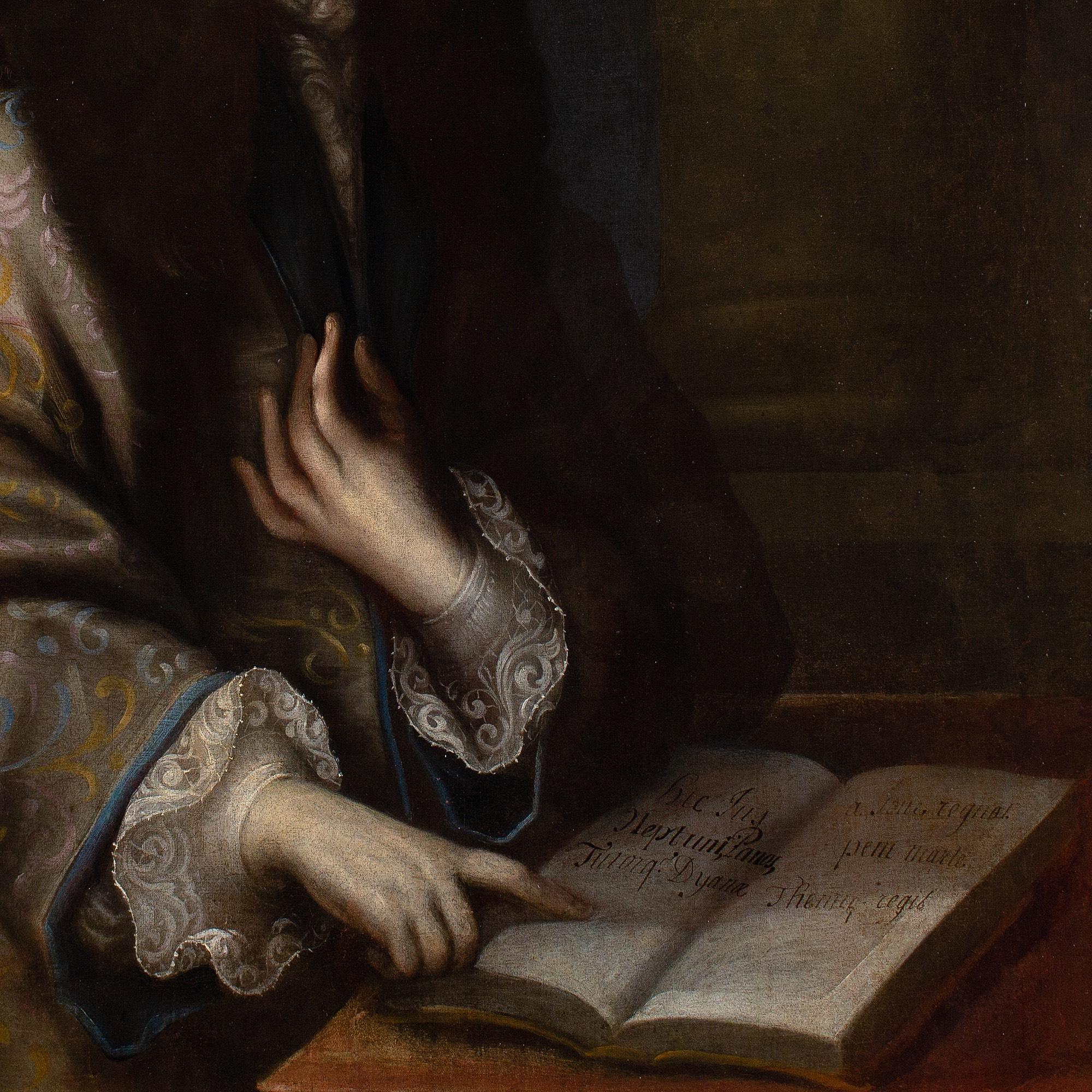 Jacques d'Agar (Cerchio), Ritratto di gentiluomo in abito di seta in vendita 5