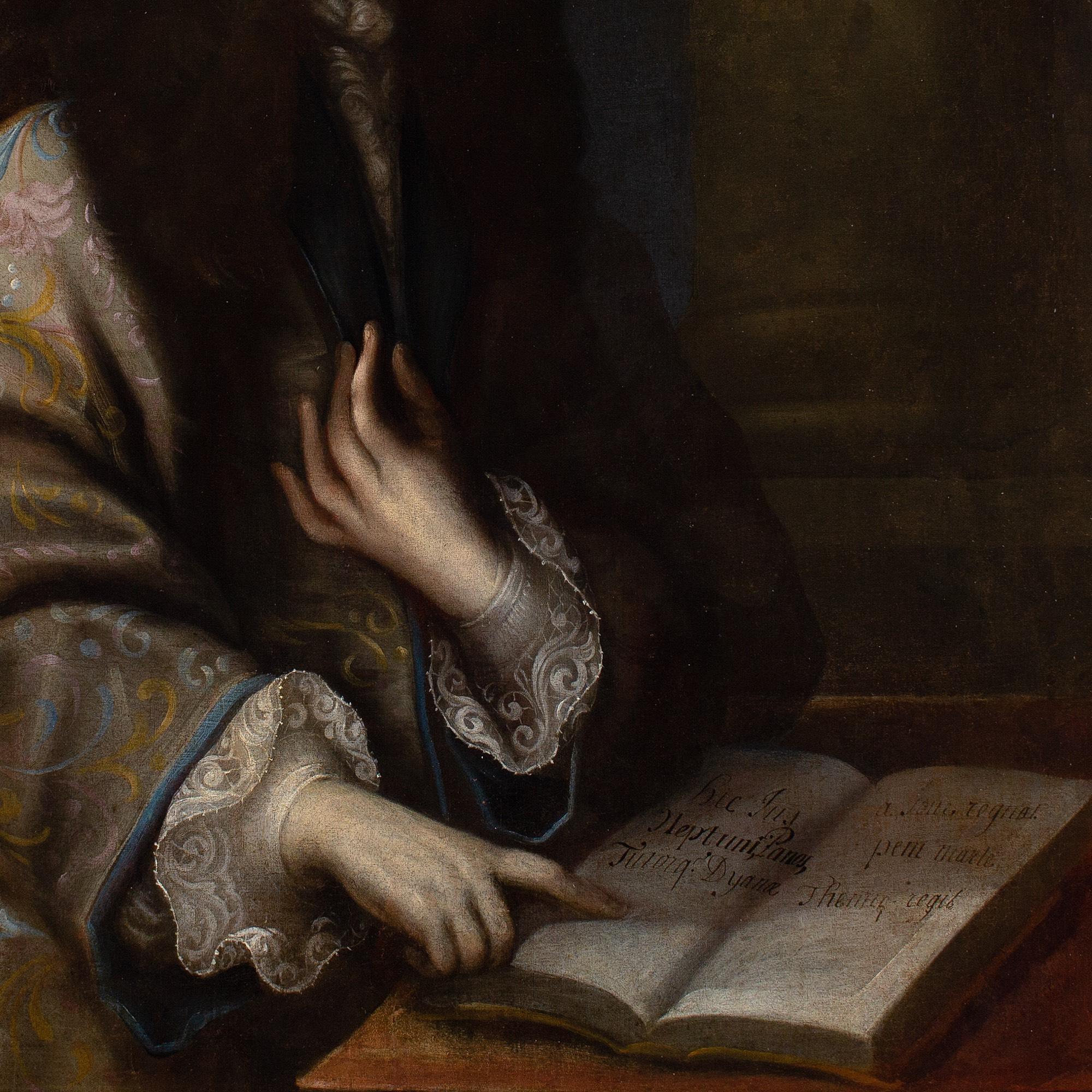 Jacques d'Agar (Cerchio), Ritratto di gentiluomo in abito di seta in vendita 7