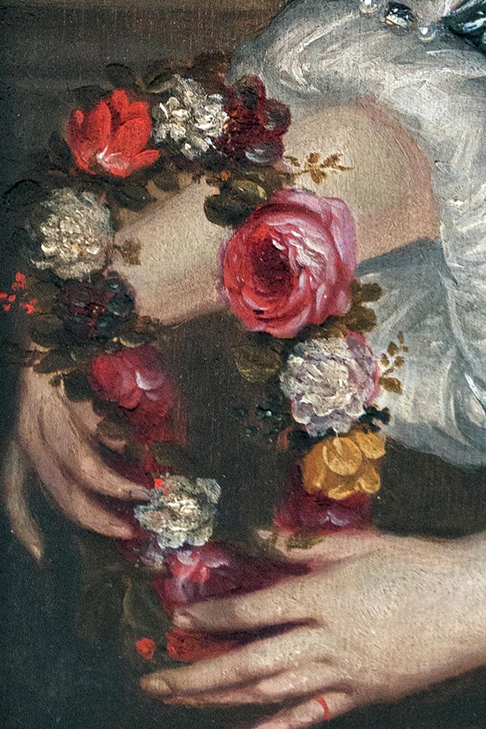 Portrait d'une fille tenant un bouquet de fleurs.

Huile sur panneau

17 1/2 x 13 pouces
44.4 x 33 cm

À PROPOS DE L'ARTISTE 
Jacques d'Agar était un portraitiste français né à Paris. Élève de Jacob Ferdinand Voet, il a commencé sa carrière comme