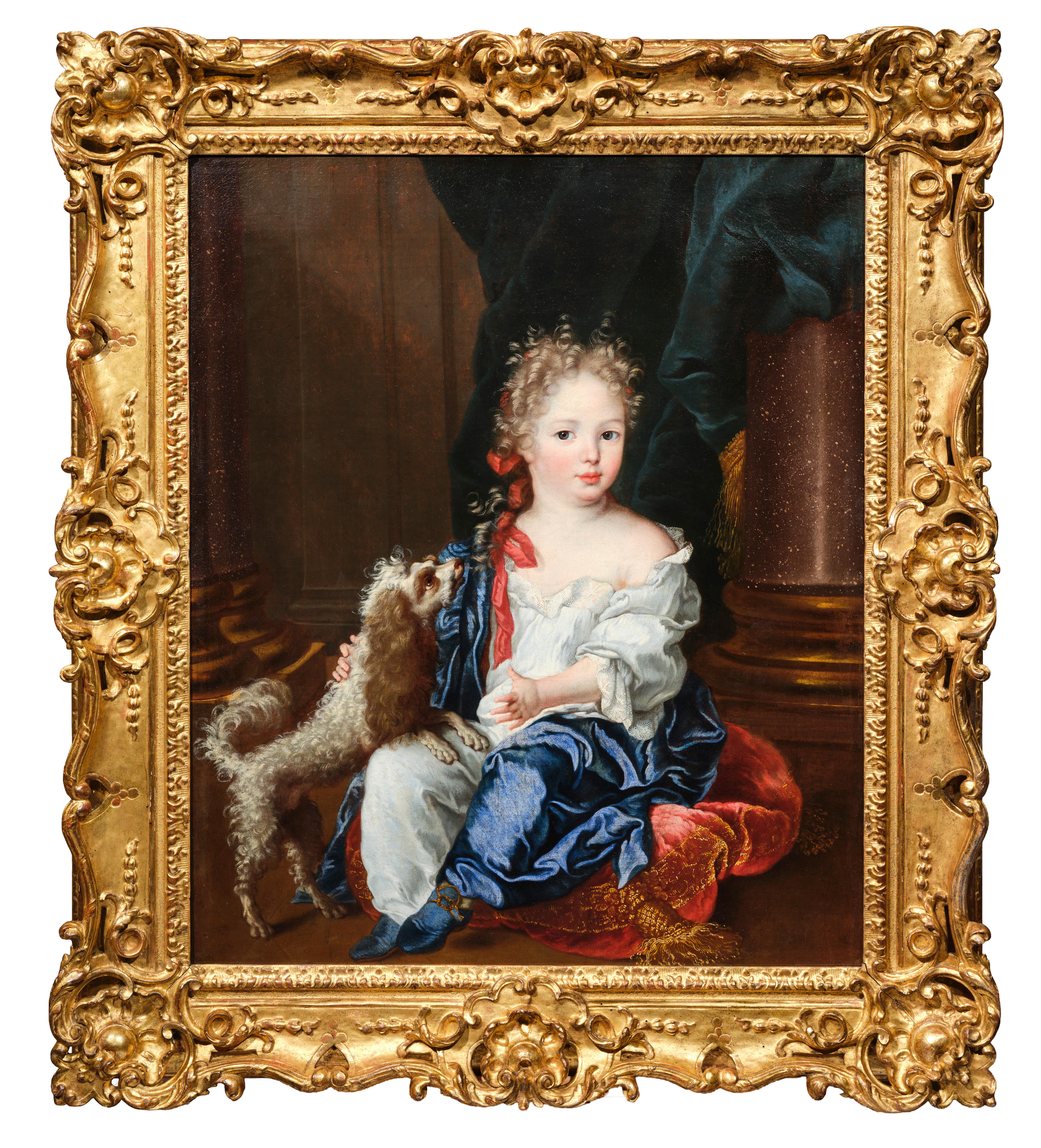 Ritratto di una ragazzina con un barboncino, un ritratto attribuito a Jacques d'Agar