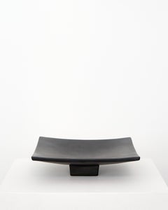 Jacques & Dani Ruelland Coupe in Black Gunmetal Glaze c. 1970