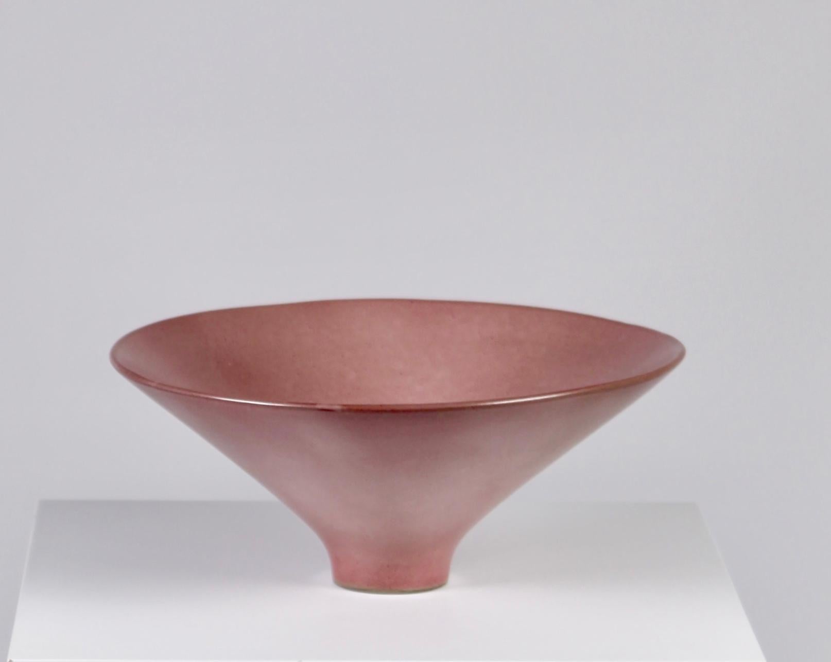 Mid-20th Century Jacques & Dani Ruelland, Large Lilac Cylindrical Bowl, France, 1960s