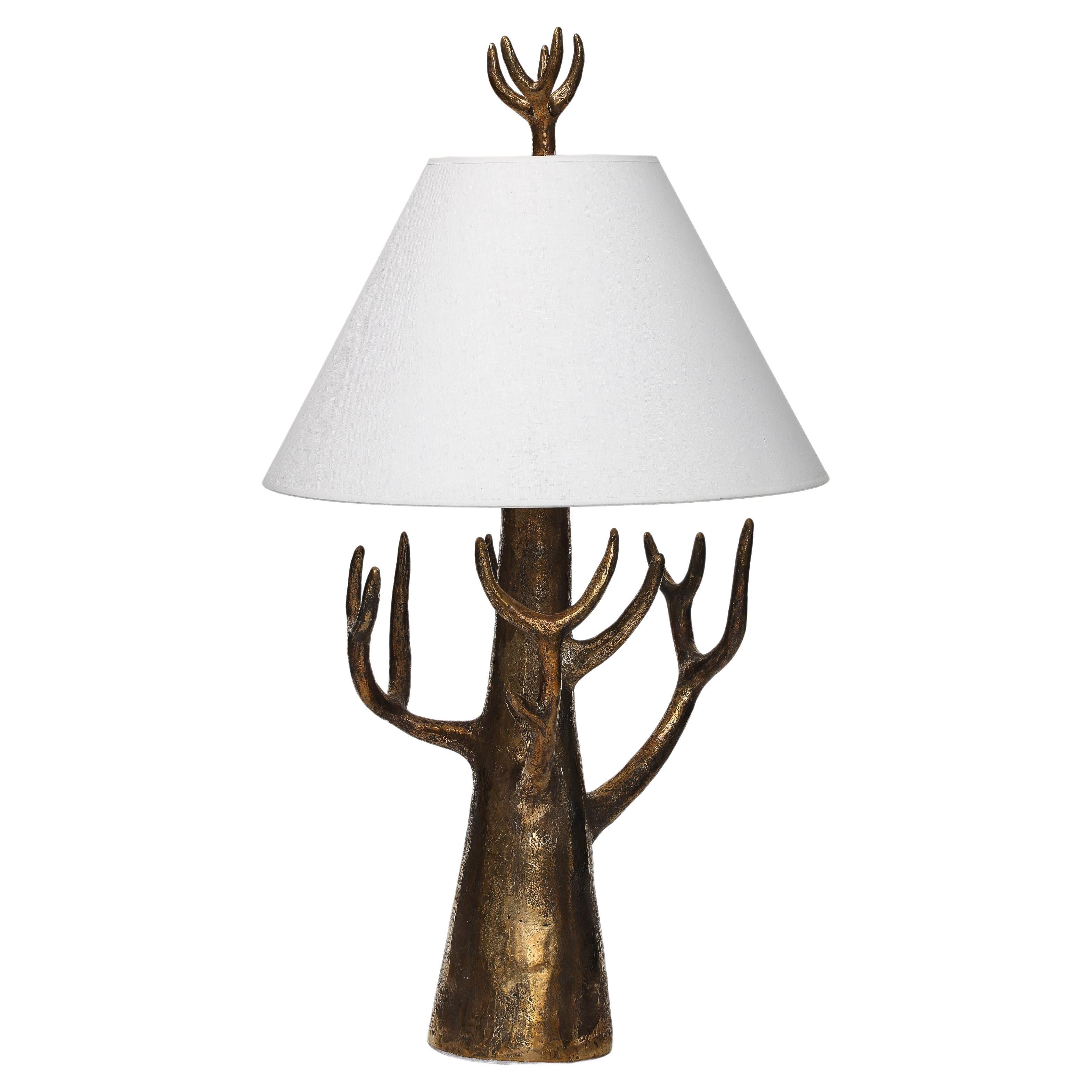 Jacques Darbaud  Lampada "Albero" in bronzo numerata 1/8