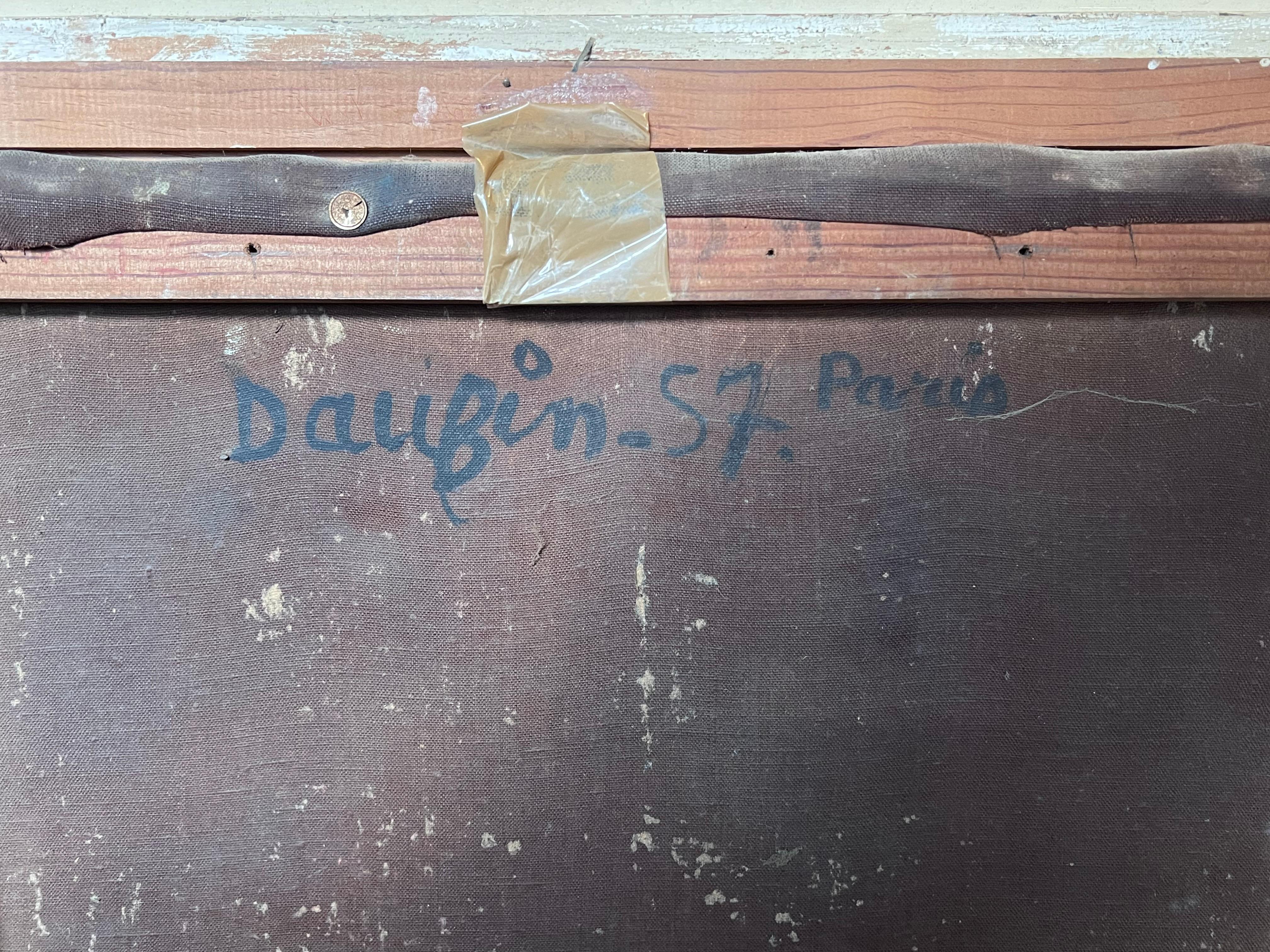 1950er Jahre Französisch Modernist signiert Ölgemälde Stillleben Küche Tisch Objects im Angebot 3