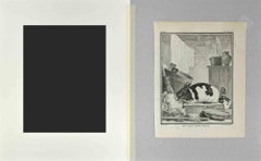 Le Lapin Domestique - Acquaforte di Jacques De sève - 1771