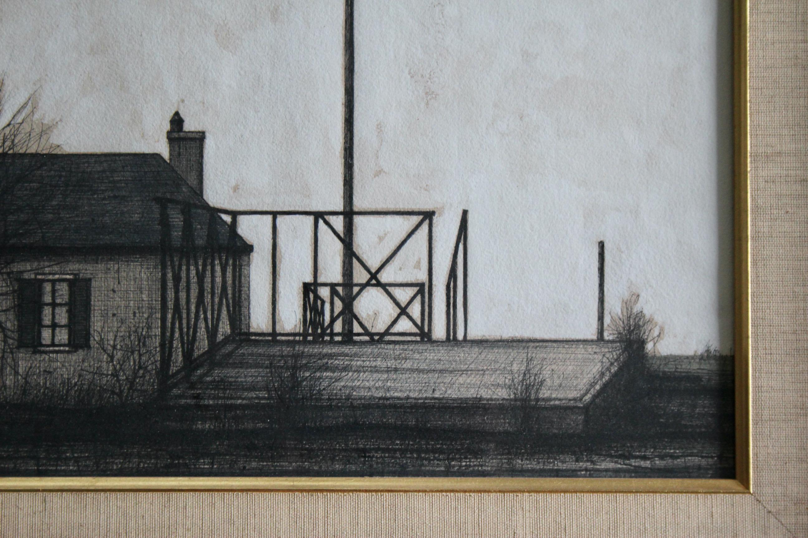 French Jacques Deperthes ink on paper For Sale