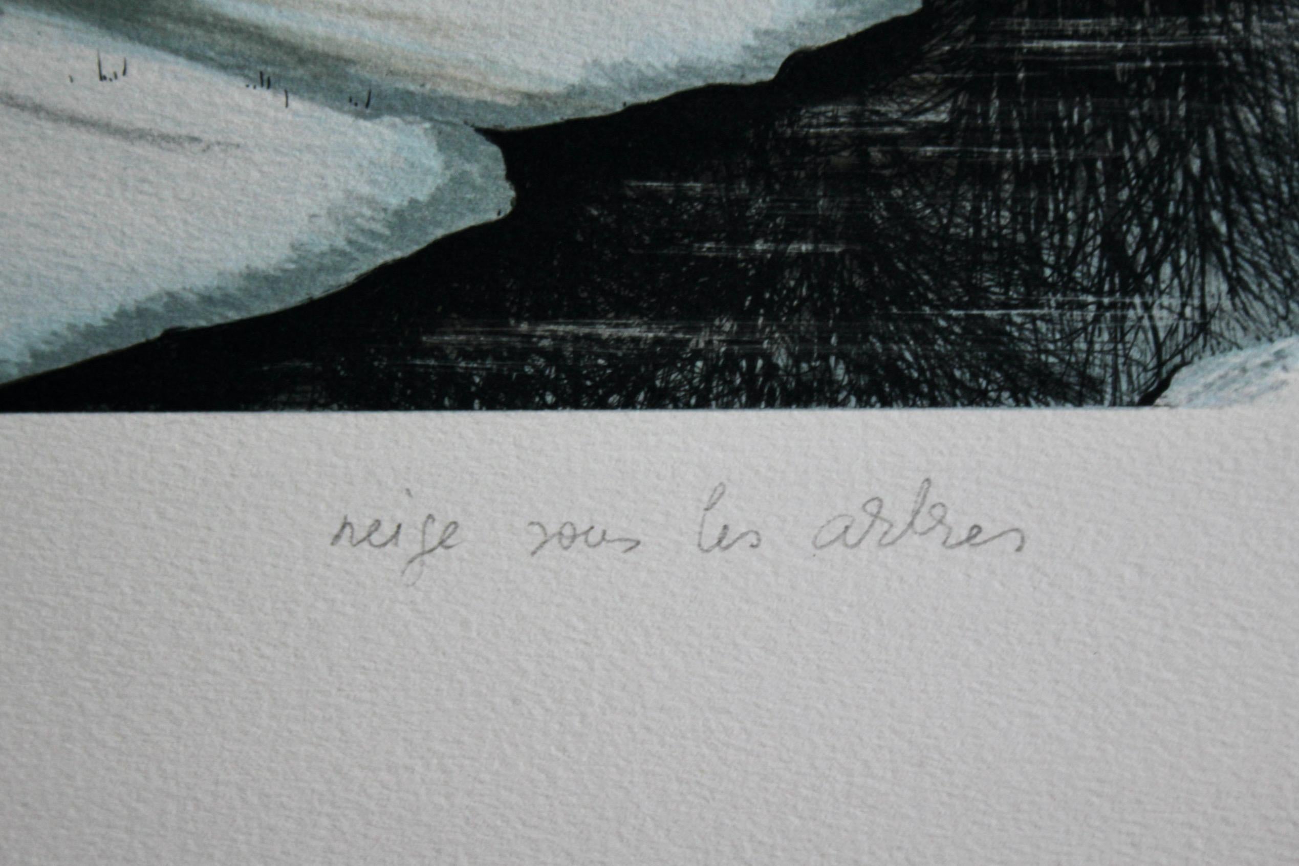 Jacques deperthes litografia circa 1970 In condizioni buone in vendita a grand Lancy, CH