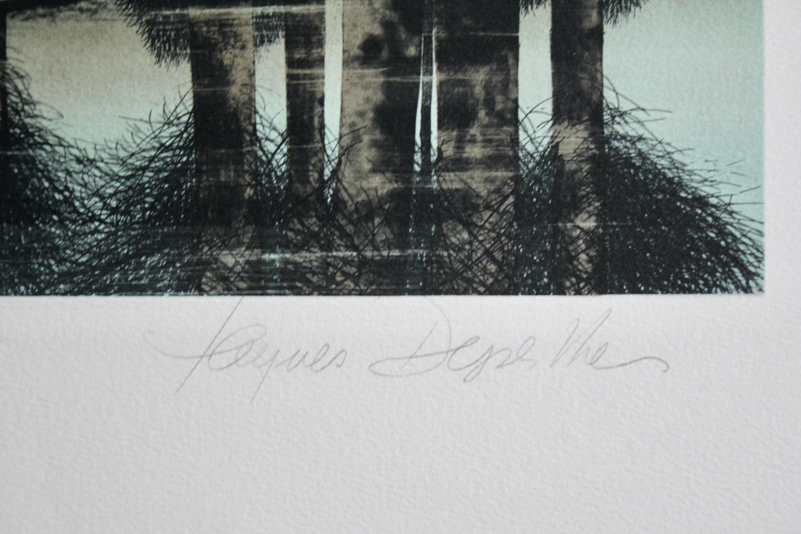 Jacques deperthes lithographie circa 1970 Bon état - En vente à grand Lancy, CH