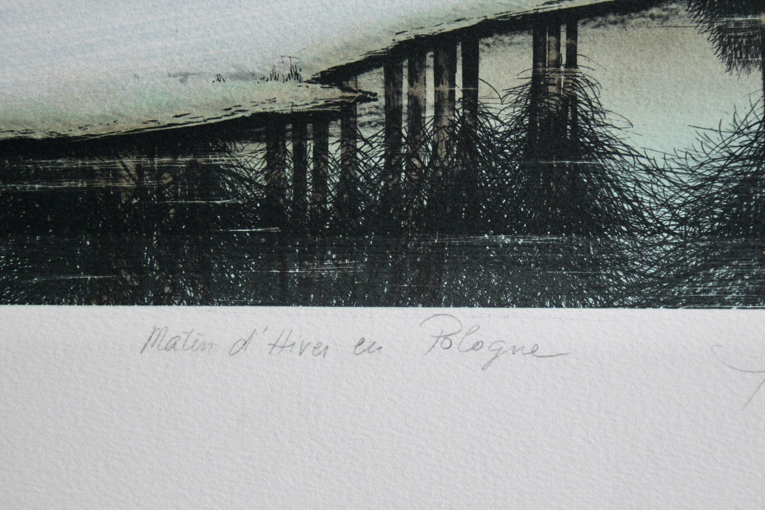Fin du 20e siècle Jacques deperthes lithographie circa 1970 en vente