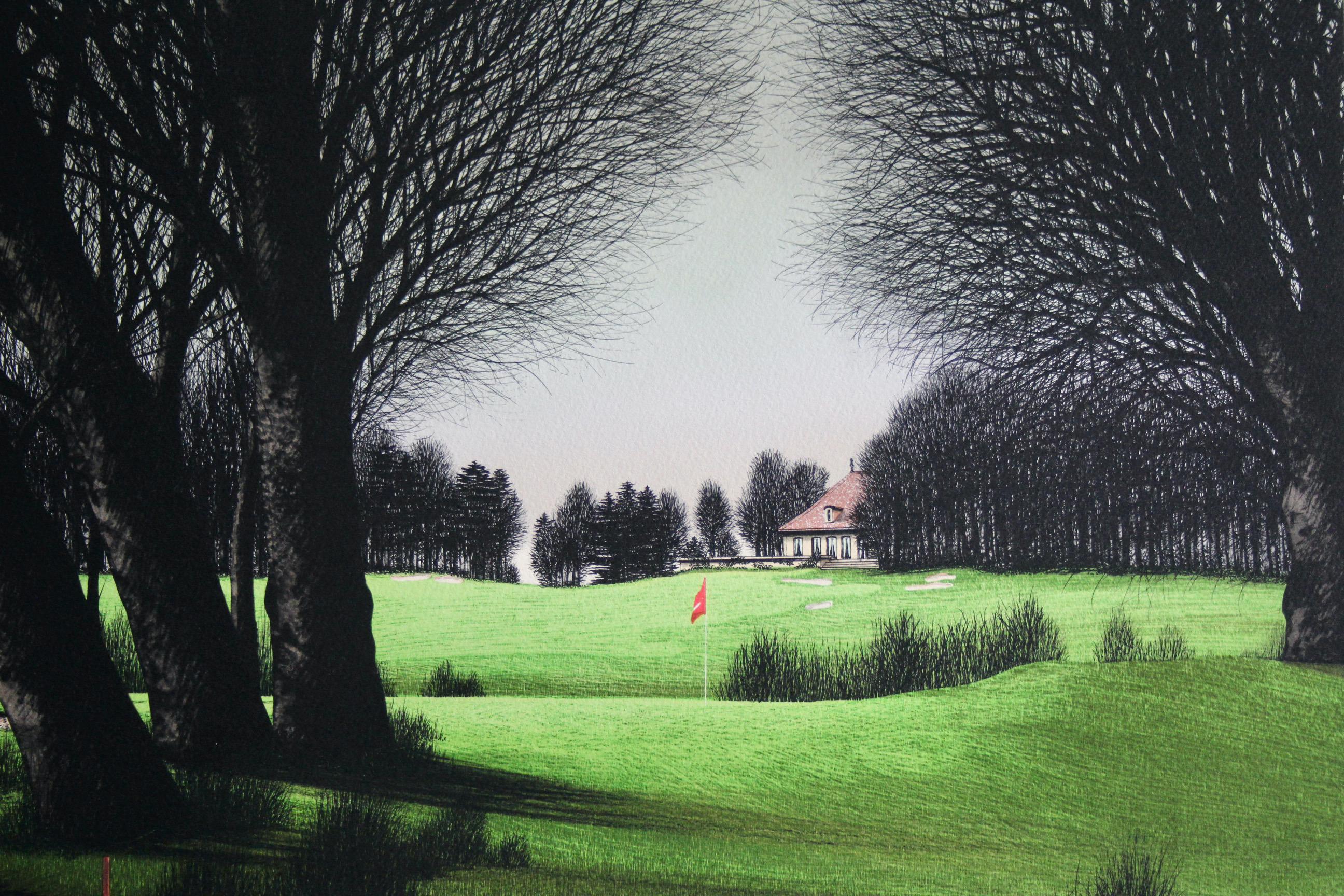 Jacques deperthes litografia circa 1970 in vendita 1
