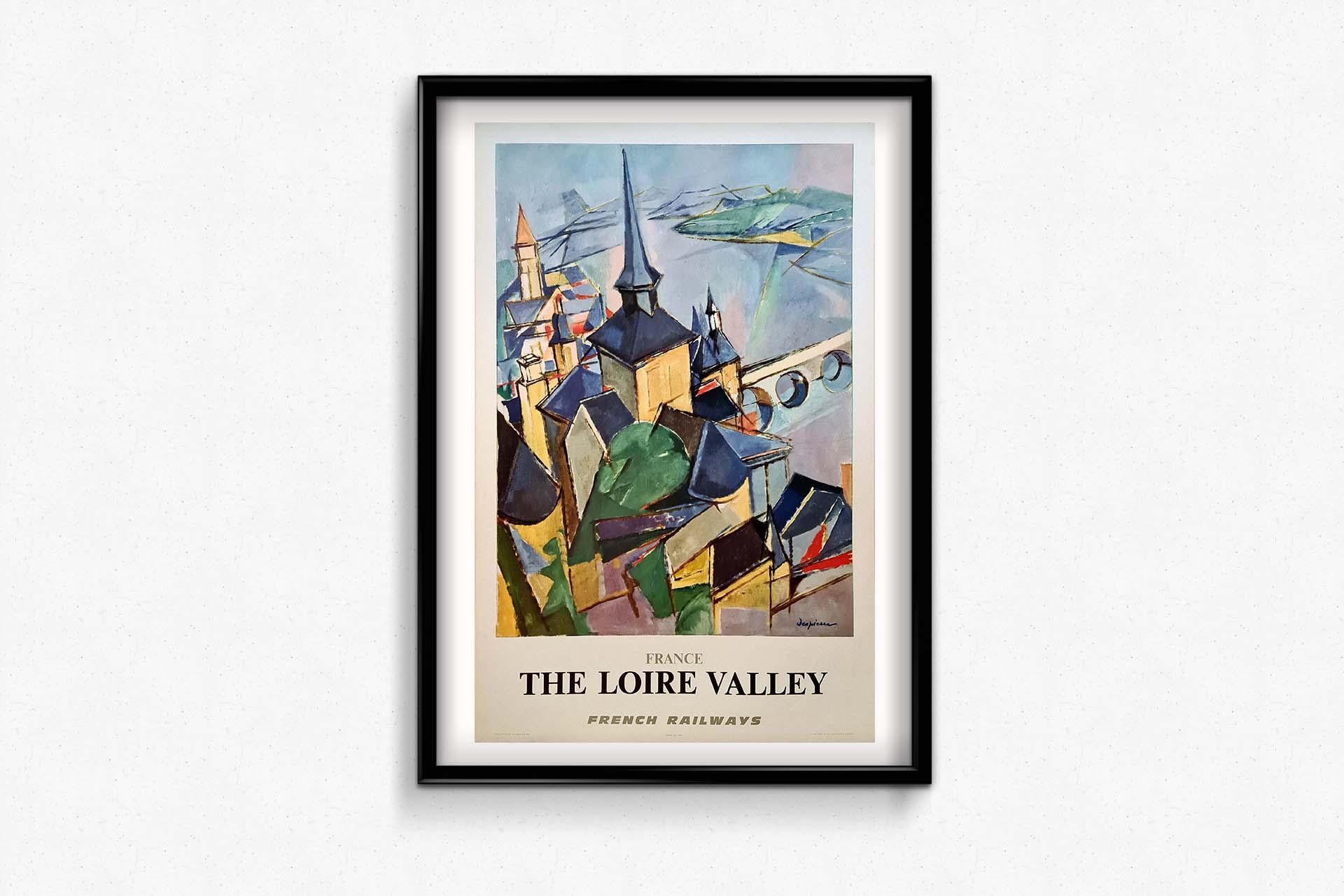 The 1972 travel poster designed by French artist Despierre for the SNCF (French National Railway Company) promoting tourism to the Loire Valley captures an important era in French travel culture. During the 1970s, there was a renewed focus on