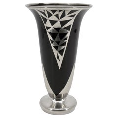 Vintage Jacques Douau Brassware Vase 1937