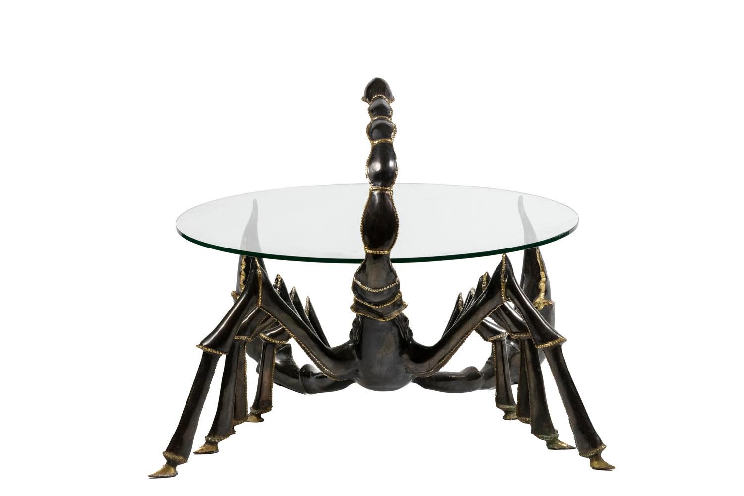 French Jacques Duval-Brasseur, Coffee Table, 1970s