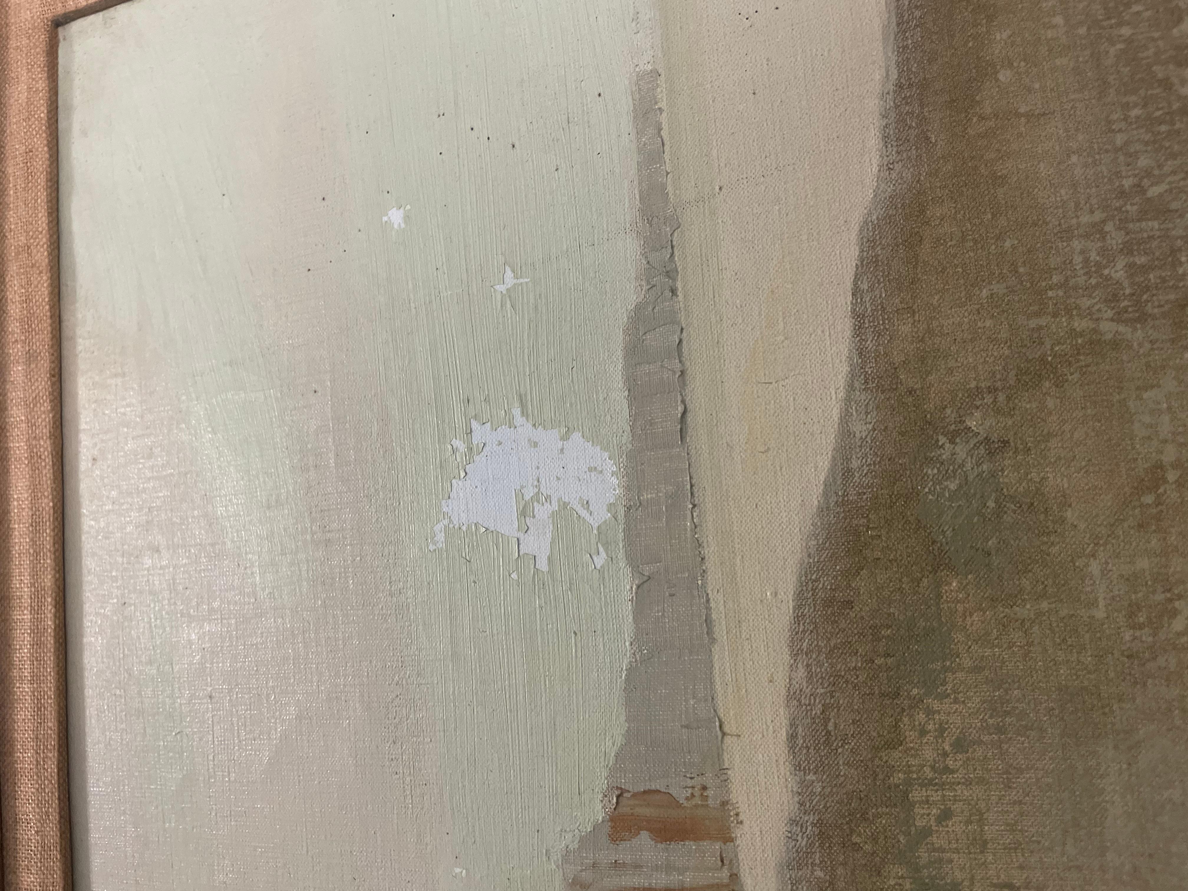 Dies ist ein Jacques Eitel Originalgemälde Großes Öl auf Leinwand Französisch signiert Kunst. Malerei hat einige Farbe fehlt bitte überprüfen Sie Fotos. Maße 30x18