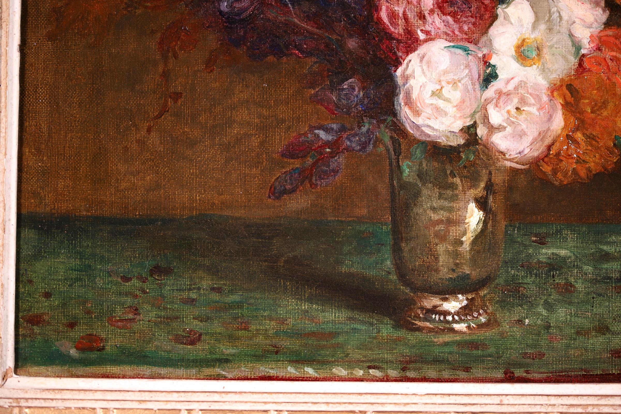 Bouquet de Fleurs - Post Impressionist Oil, Flowers by Jacques Emile Blanche 2