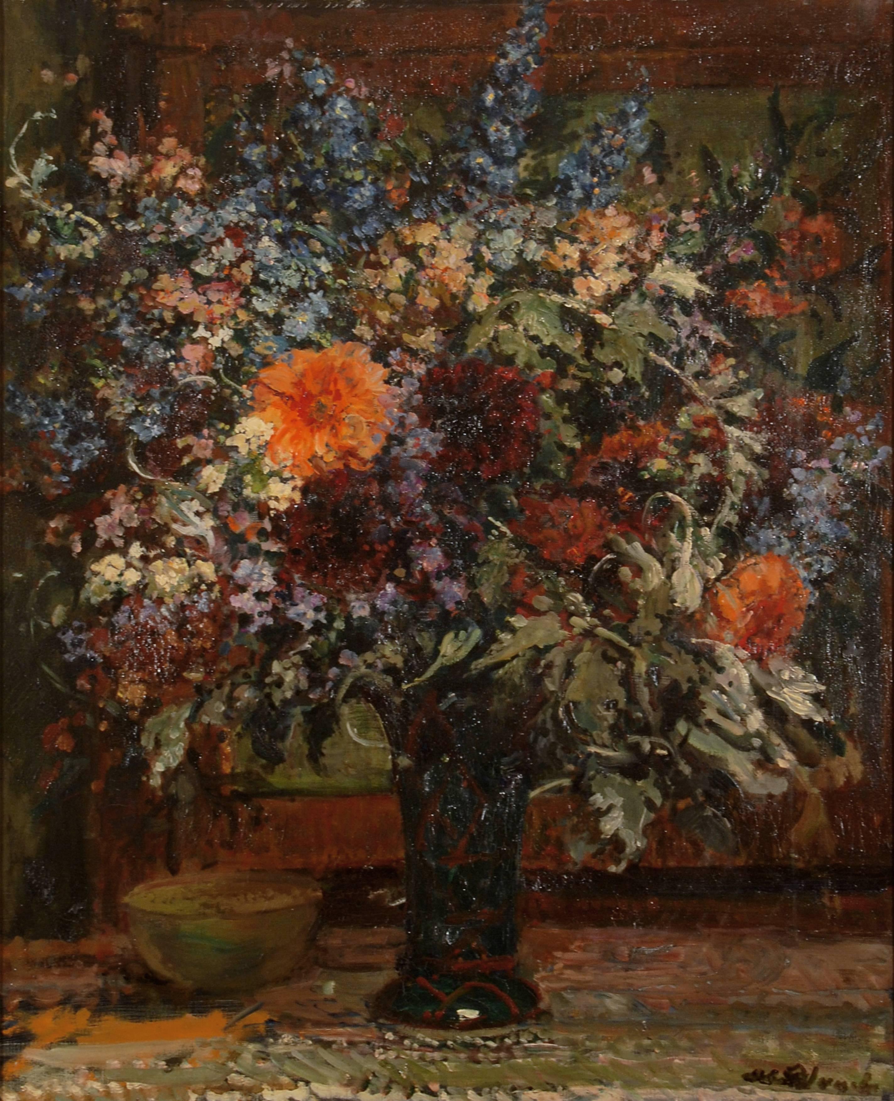 Jacques Emilé Blanche (Paris, 1861 – Offranville, France, 1942)
Bouquet of Flowers, 20th Century, oil on canvas; signed lower right.

SIZE: cm. 81 x 65 x 2
SIZE WITH FRAME: cm. 103 x 88 x 6.5

Certificate of authenticity: 
Sylvie Brame, for the
