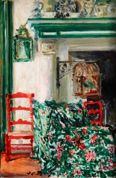 La Salle a Manger a Offranville - 20th Century Oil by Jacques Emile Blanche