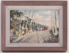 The Bines, Hops, Kent - Modern, Oil Painting, Landscape, Early 20th Century