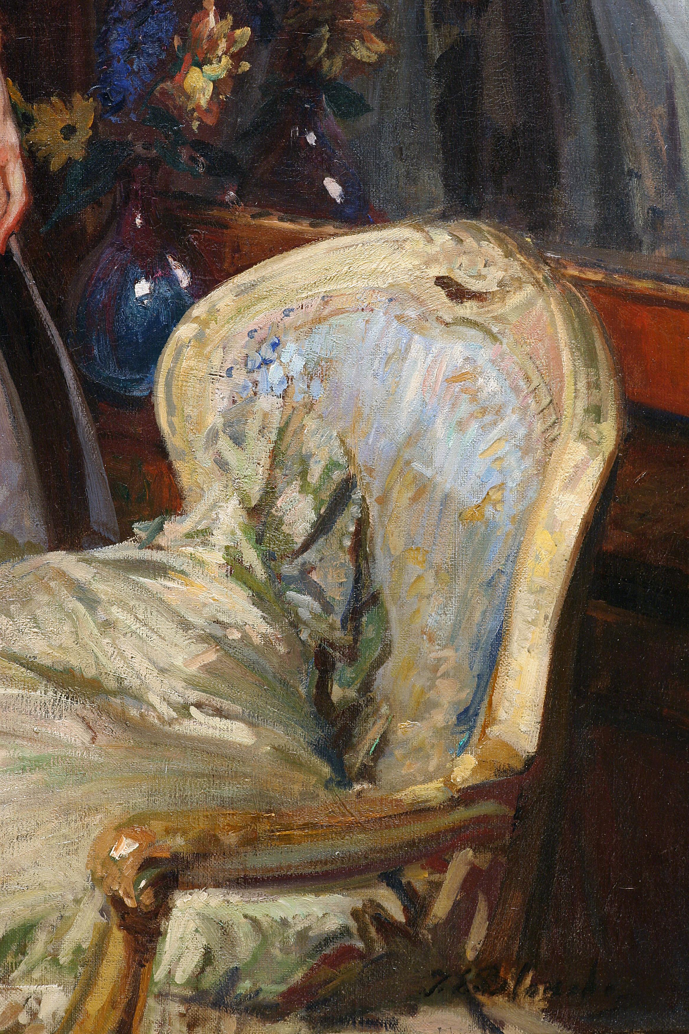 19th Century Academic Portrait of a Woman by Blanche, 