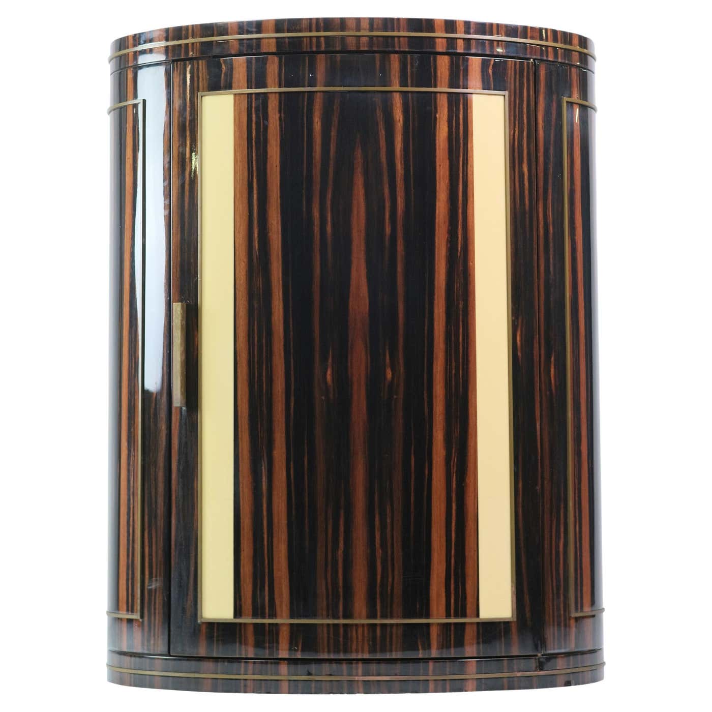 Emille Ruhlmann Jacques Émile Ruhlmann French Art Deco Rosewood Cabinet For Sale at 1stDibs